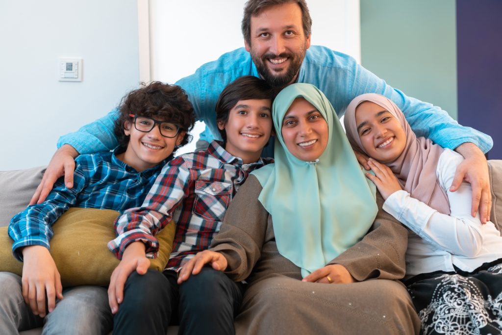 Family reviewing their financial priorities