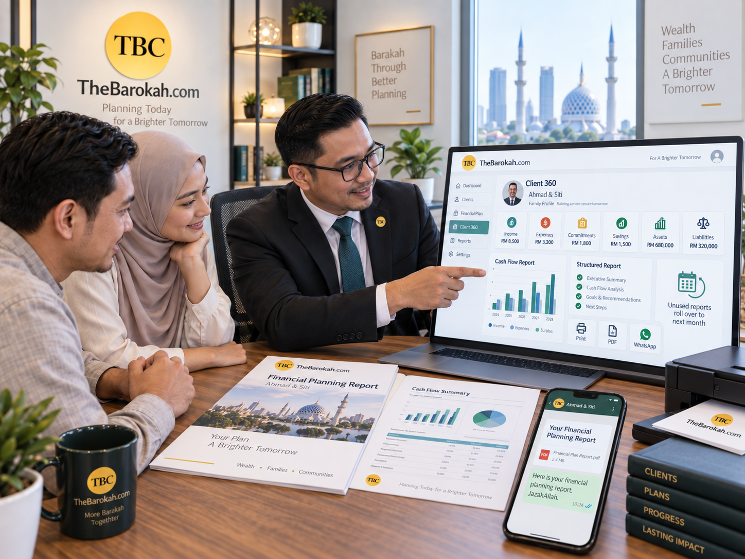 Reviewing a financial report